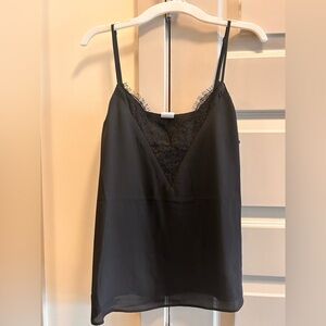 Melrose and Market Black Lace-Trim Cami Top
